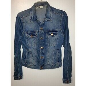 H&M Blue Denim Jacket Women’s Size Medium &Denim Cowgirl Cowgirlcore